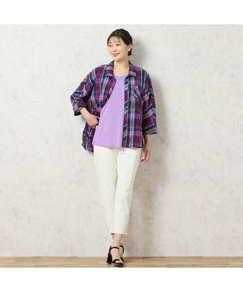 missel / ミゼール ショート・ハーフ・半端丈パンツ | 【洗える・冷感タッチ・吸水速乾・日本製】裾レースつきクロップドパンツ | 詳細3