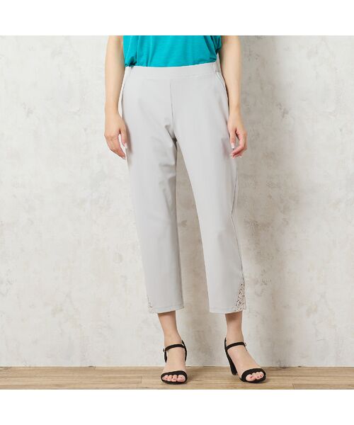 missel / ミゼール ショート・ハーフ・半端丈パンツ | 【洗える・冷感タッチ・吸水速乾・日本製】裾レースつきクロップドパンツ | 詳細5