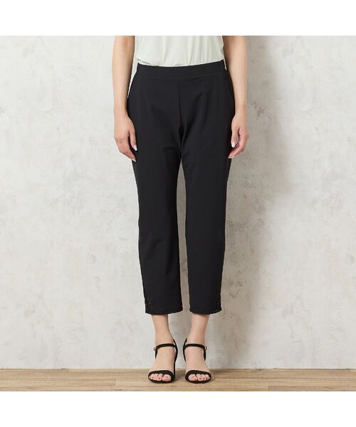 missel / ミゼール ショート・ハーフ・半端丈パンツ | 【洗える・冷感タッチ・吸水速乾・日本製】裾レースつきクロップドパンツ | 詳細11