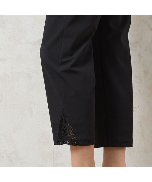 missel / ミゼール ショート・ハーフ・半端丈パンツ | 【洗える・冷感タッチ・吸水速乾・日本製】裾レースつきクロップドパンツ | 詳細14