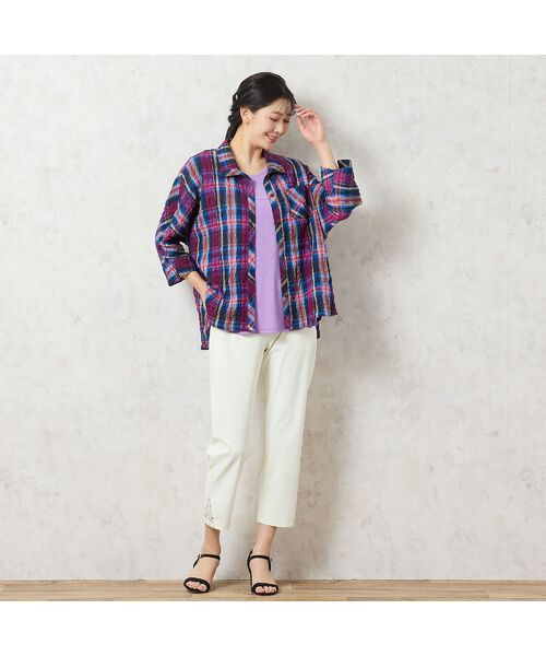 missel / ミゼール タンクトップ | 【洗える・3L/4Lサイズあり】ノースリーブAライントップス | 詳細8