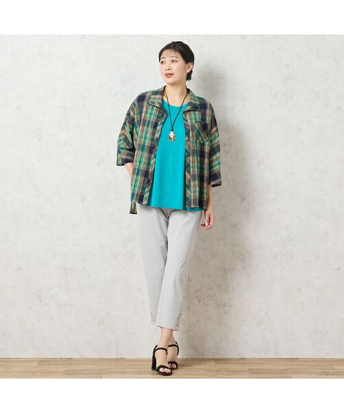 missel / ミゼール タンクトップ | 【洗える・3L/4Lサイズあり】ノースリーブAライントップス | 詳細11