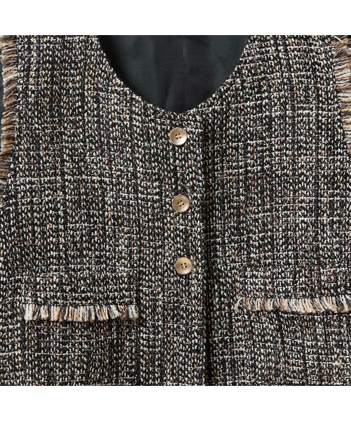 missel / ミゼール ベスト | ツイードベスト | 詳細6