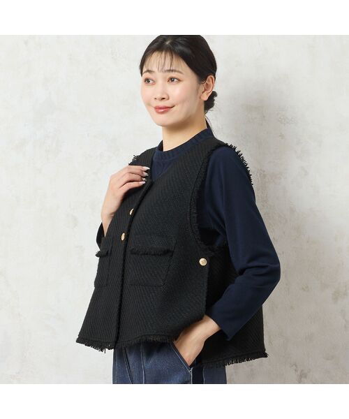 missel / ミゼール ベスト | ツイードベスト | 詳細11