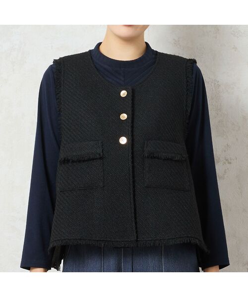 missel / ミゼール ベスト | ツイードベスト | 詳細12