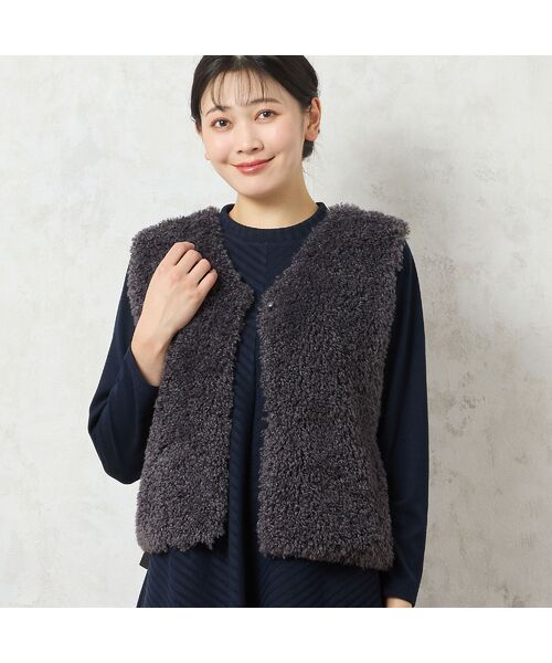 missel / ミゼール ベスト | ふわふわフェイクファーベスト | 詳細1