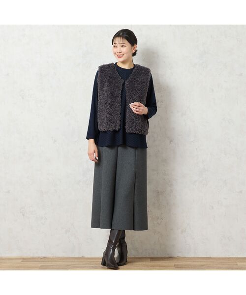 missel / ミゼール ベスト | ふわふわフェイクファーベスト | 詳細5