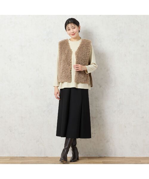 missel / ミゼール ベスト | ふわふわフェイクファーベスト | 詳細14