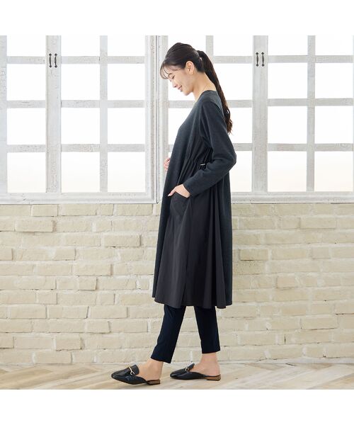 missel / ミゼール ミニ丈・ひざ丈ワンピース | 【洗える・3L/4Lサイズあり】タフタドッキングワンピース | 詳細6