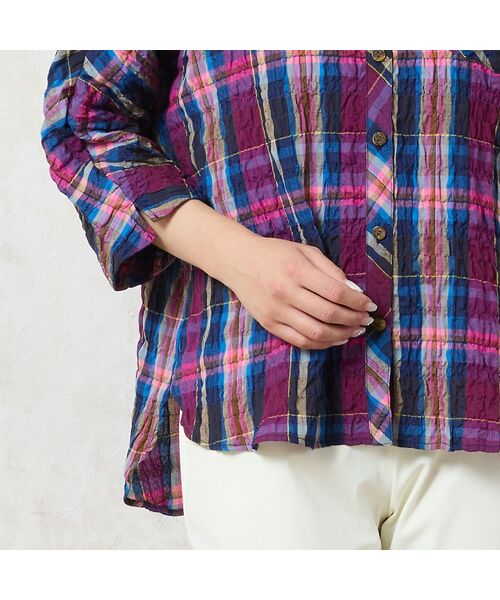 missel / ミゼール シャツ・ブラウス | 【洗える】マドラスチェックシャツ | 詳細5