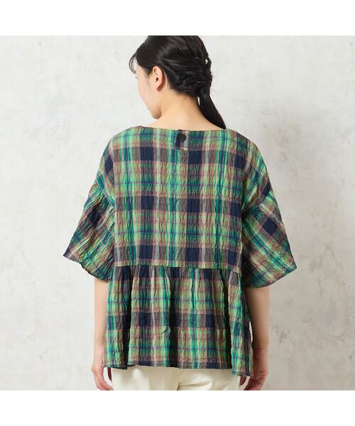 missel / ミゼール シャツ・ブラウス | 【洗える】マドラスチェック ペプラムブラウス | 詳細9