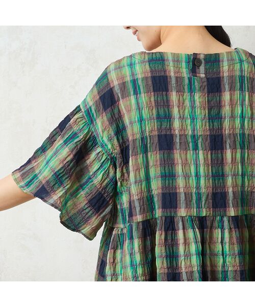 missel / ミゼール シャツ・ブラウス | 【洗える】マドラスチェック ペプラムブラウス | 詳細12