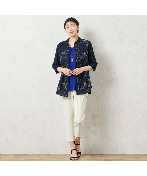 missel / ミゼール シャツ・ブラウス | 【洗える・綿100%】綿ローン花刺繍シャツ | 詳細11