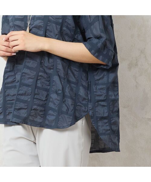 missel / ミゼール シャツ・ブラウス | 【洗える・日本製・綿100%】コットン塩縮加工ブラウス | 詳細4