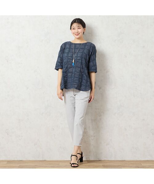 missel / ミゼール シャツ・ブラウス | 【洗える・日本製・綿100%】コットン塩縮加工ブラウス | 詳細7