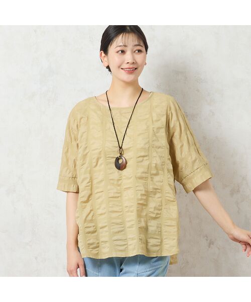missel / ミゼール シャツ・ブラウス | 【洗える・日本製・綿100%】コットン塩縮加工ブラウス | 詳細8