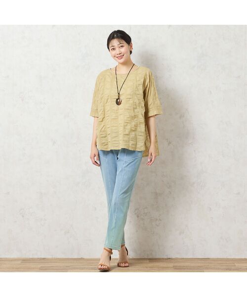 missel / ミゼール シャツ・ブラウス | 【洗える・日本製・綿100%】コットン塩縮加工ブラウス | 詳細10
