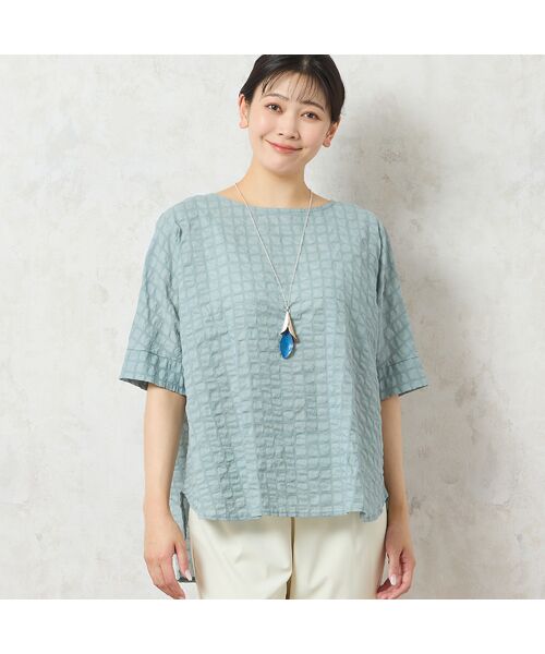 missel / ミゼール シャツ・ブラウス | 【洗える・日本製・綿100%】コットン塩縮加工ブラウス | 詳細13