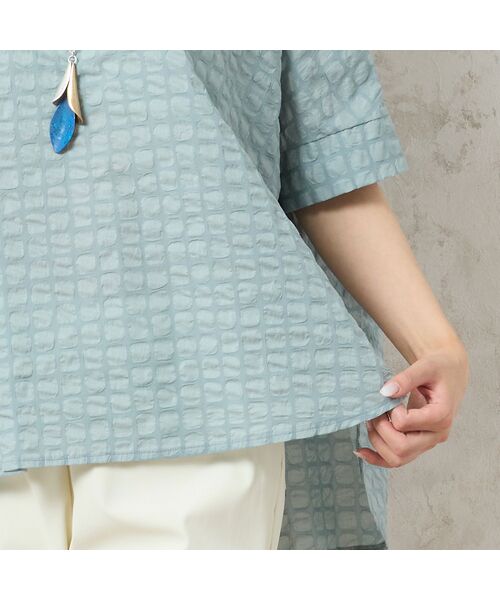 missel / ミゼール シャツ・ブラウス | 【洗える・日本製・綿100%】コットン塩縮加工ブラウス | 詳細14