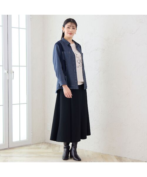 missel / ミゼール シャツ・ブラウス | 【洗える】リブ使いデニムシャツ | 詳細7