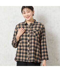 missel / ミゼール シャツ・ブラウス | 【WEB限定カラーあり・3L/4Lサイズあり】ウールチェックシャツ