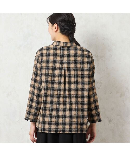 missel / ミゼール シャツ・ブラウス | 【WEB限定カラーあり・3L/4Lサイズあり】ウールチェックシャツ | 詳細1