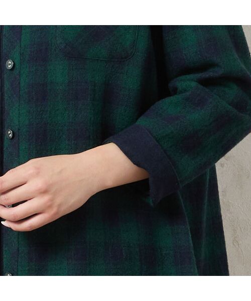 missel / ミゼール シャツ・ブラウス | 【WEB限定カラーあり・3L/4Lサイズあり】ウールチェックシャツ | 詳細14