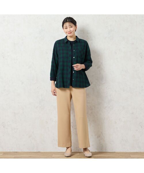 missel / ミゼール シャツ・ブラウス | 【WEB限定カラーあり・3L/4Lサイズあり】ウールチェックシャツ | 詳細15