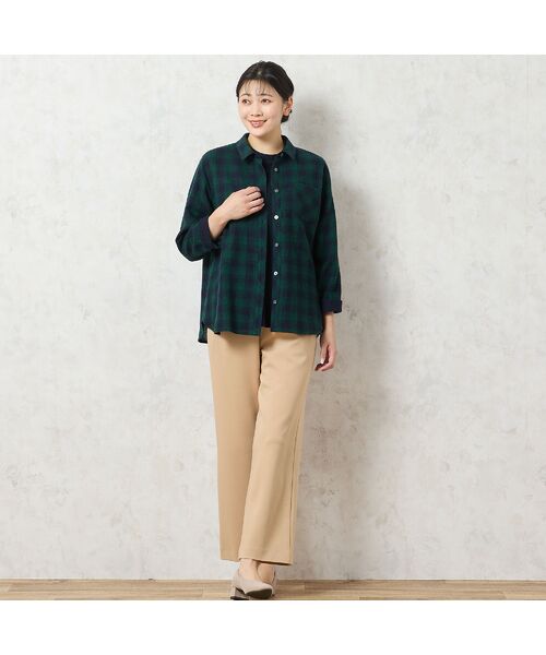 missel / ミゼール シャツ・ブラウス | 【WEB限定カラーあり・3L/4Lサイズあり】ウールチェックシャツ | 詳細16