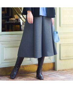 missel / ミゼール ミニ・ひざ丈スカート | 【3L/4Lサイズあり】ダンボールニットAラインスカート