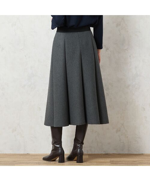 missel / ミゼール ミニ・ひざ丈スカート | 【3L/4Lサイズあり】ダンボールニットAラインスカート | 詳細2