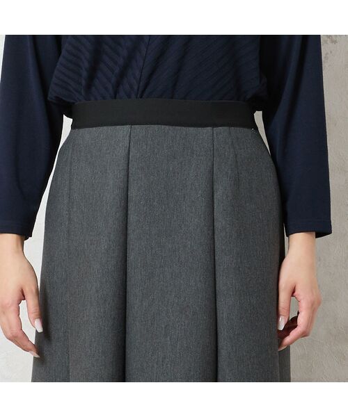 missel / ミゼール ミニ・ひざ丈スカート | 【3L/4Lサイズあり】ダンボールニットAラインスカート | 詳細3