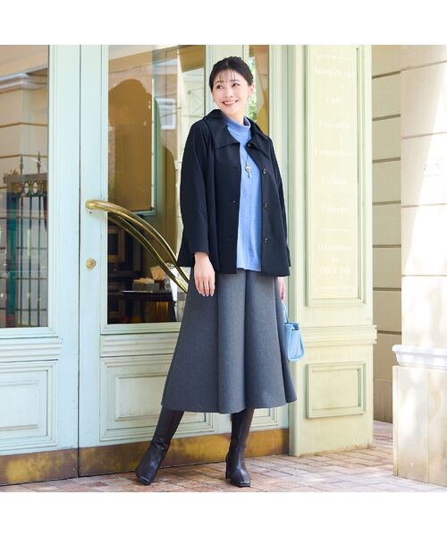 missel / ミゼール ミニ・ひざ丈スカート | 【3L/4Lサイズあり】ダンボールニットAラインスカート | 詳細7