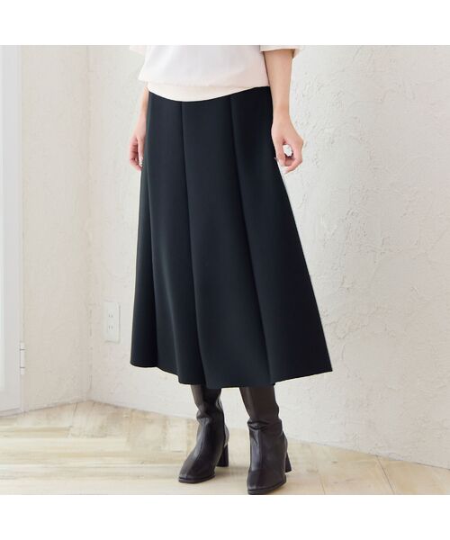 missel / ミゼール ミニ・ひざ丈スカート | 【3L/4Lサイズあり】ダンボールニットAラインスカート | 詳細10