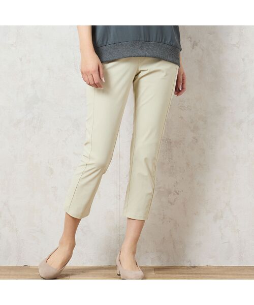 missel / ミゼール その他パンツ | 【洗える・接触冷感・日本製・3L/4Lサイズあり】ひんやりスリムパンツ(ベージュ)