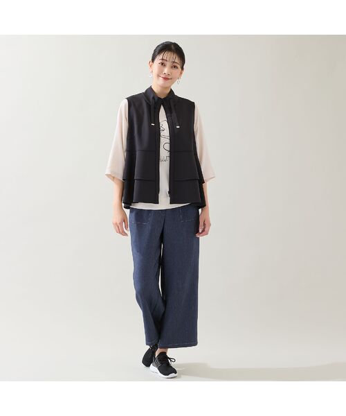 missel / ミゼール その他パンツ | 【洗える・3L/4Lサイズあり】サイドラインデニムパンツ | 詳細14