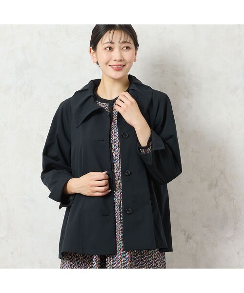 missel / ミゼール その他アウター | 【3L/4Lサイズあり】ポプリンAラインジャケット | 詳細1