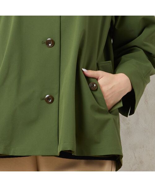 missel / ミゼール その他アウター | 【3L/4Lサイズあり】ポプリンAラインジャケット | 詳細14