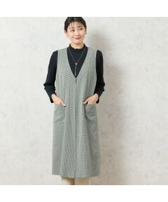 missel / ミゼール ミニ丈・ひざ丈ワンピース | 【洗える】千鳥柄ジャンパースカート