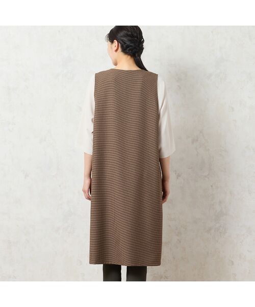 missel / ミゼール ミニ丈・ひざ丈ワンピース | 【洗える】千鳥柄ジャンパースカート | 詳細2