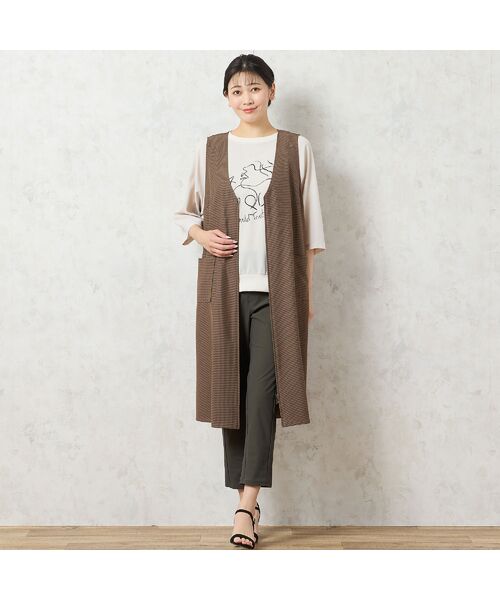 missel / ミゼール ミニ丈・ひざ丈ワンピース | 【洗える】千鳥柄ジャンパースカート | 詳細8