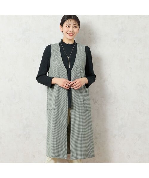 missel / ミゼール ミニ丈・ひざ丈ワンピース | 【洗える】千鳥柄ジャンパースカート | 詳細13