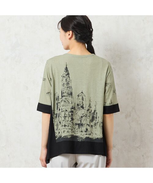 missel / ミゼール カットソー | 【洗える・日本製・綿100%】街並み柄コットンTシャツ | 詳細1