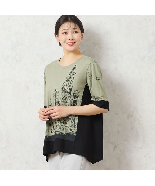 missel / ミゼール カットソー | 【洗える・日本製・綿100%】街並み柄コットンTシャツ | 詳細2