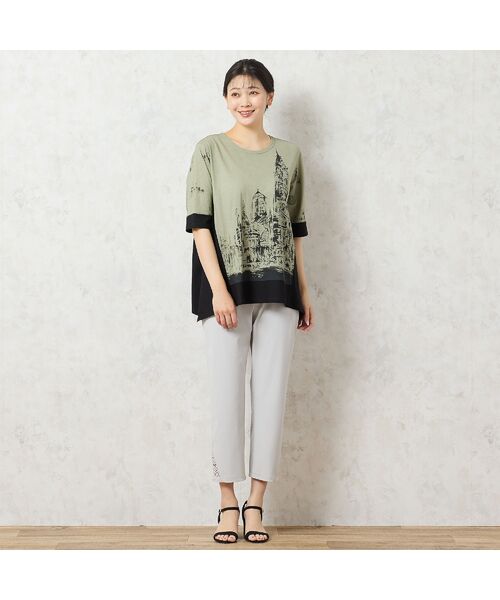 missel / ミゼール カットソー | 【洗える・日本製・綿100%】街並み柄コットンTシャツ | 詳細4