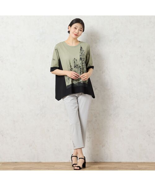 missel / ミゼール カットソー | 【洗える・日本製・綿100%】街並み柄コットンTシャツ | 詳細5