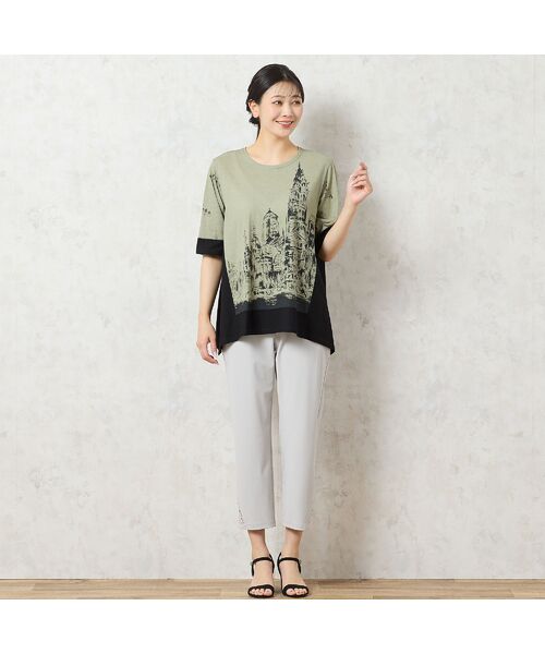 missel / ミゼール カットソー | 【洗える・日本製・綿100%】街並み柄コットンTシャツ | 詳細6