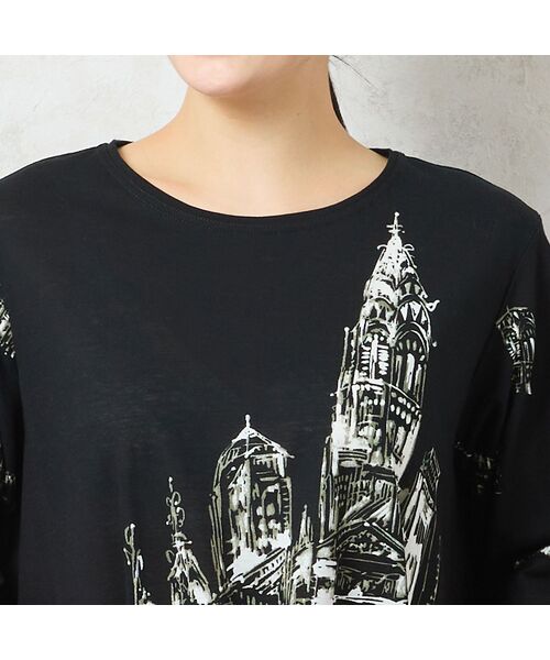 missel / ミゼール カットソー | 【洗える・日本製・綿100%】街並み柄コットンTシャツ | 詳細8