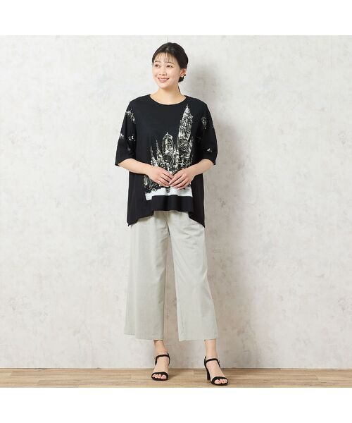 missel / ミゼール カットソー | 【洗える・日本製・綿100%】街並み柄コットンTシャツ | 詳細10