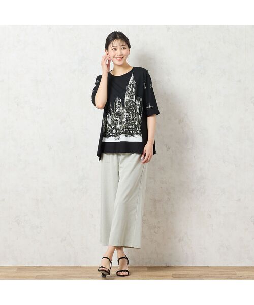 missel / ミゼール カットソー | 【洗える・日本製・綿100%】街並み柄コットンTシャツ | 詳細12